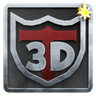 3D Tudor shield logo